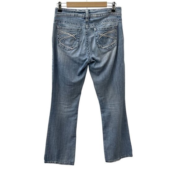 Silver Jeans Co. Suki Mid-Rise Bootcut Jeans Light Wash Denim Womens 29x32 - Picture 1 of 14